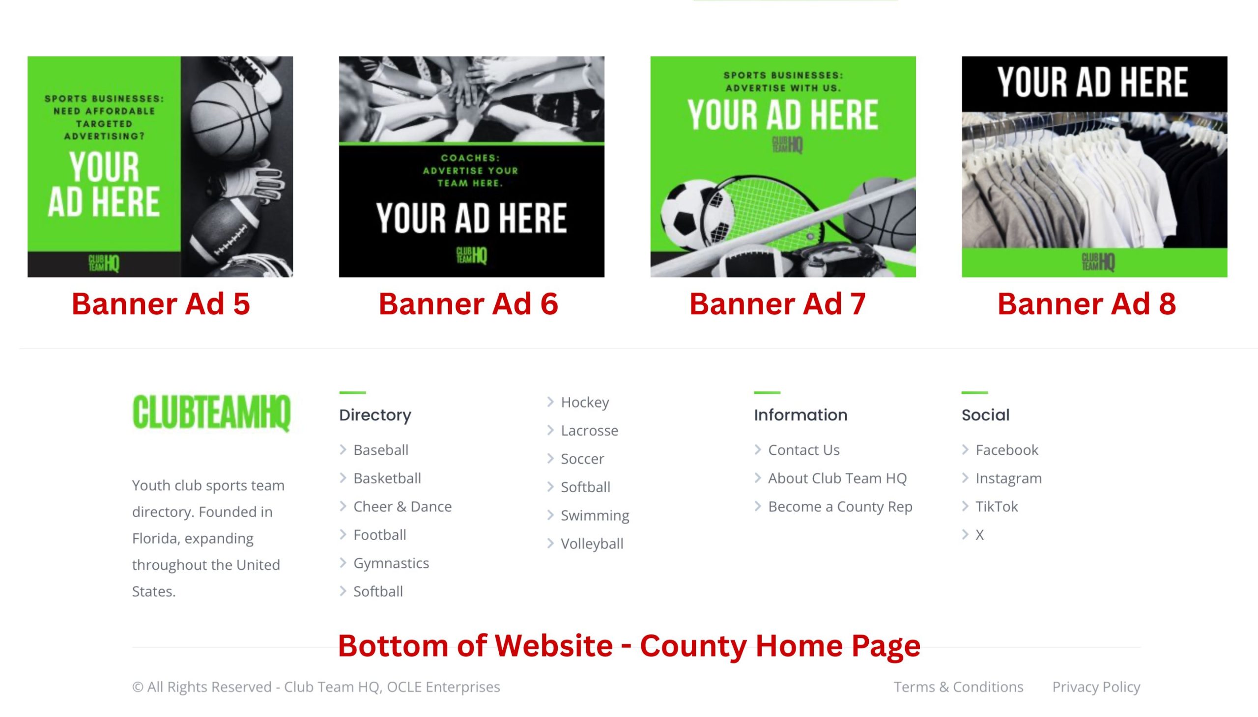 Banner Advertising Map 2 - Bottom of Page